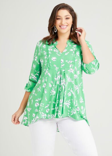 Plus Size Primavera Natural Boho Top