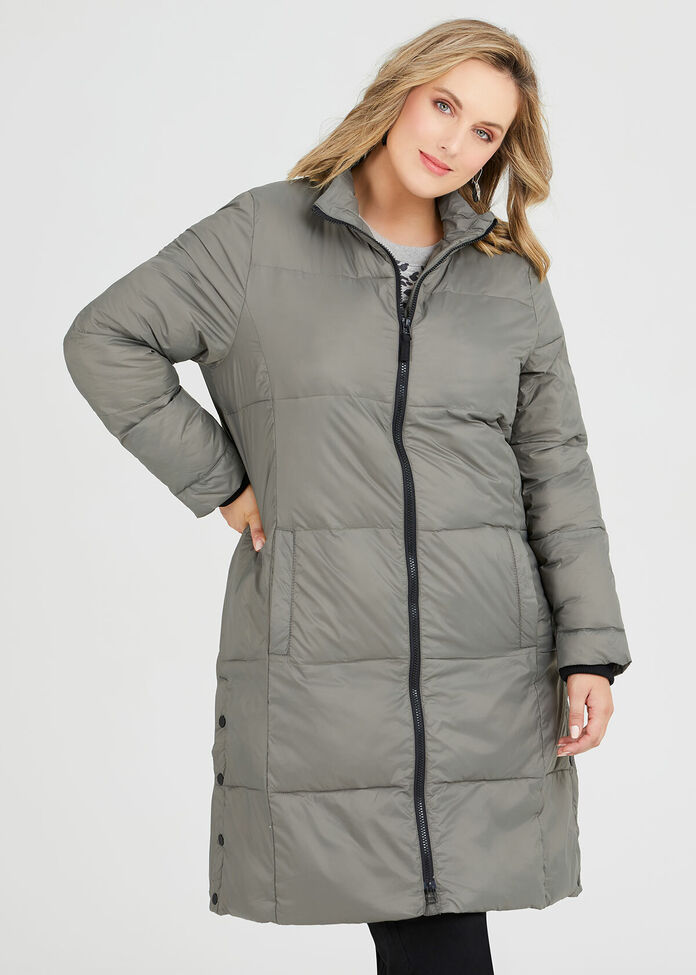 Long Line Puffer Jacket, , hi-res