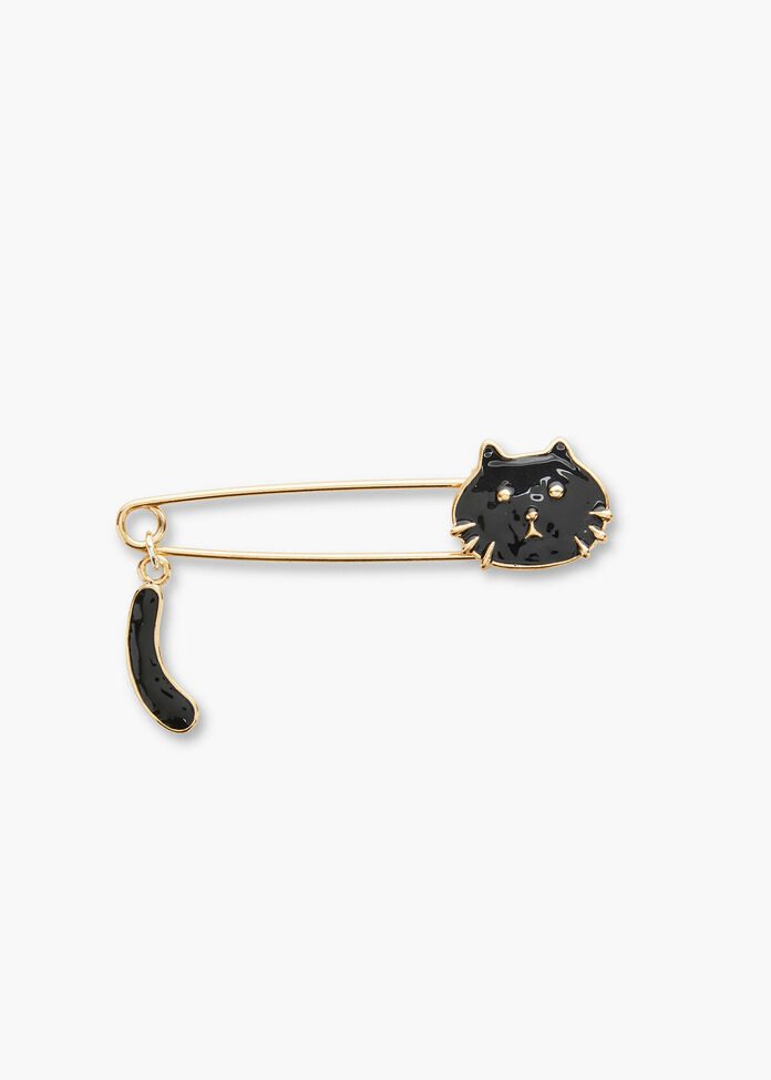 Black Cat Pin, , hi-res