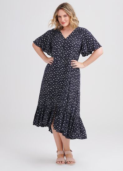 Plus Size Natural Daisy Chain Dress