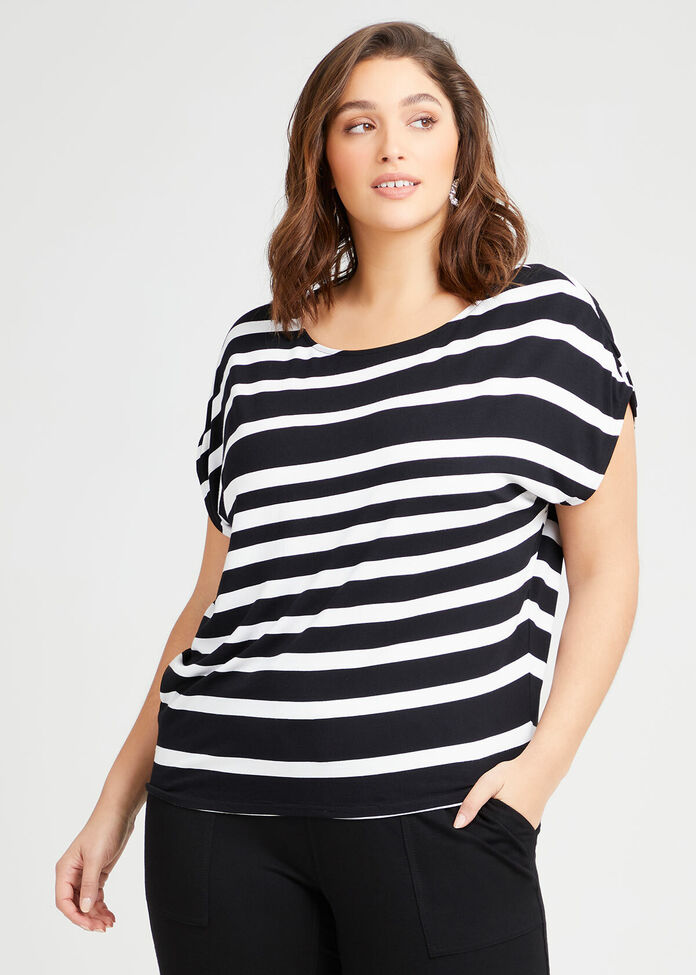 Bamboo Stripe Top, , hi-res