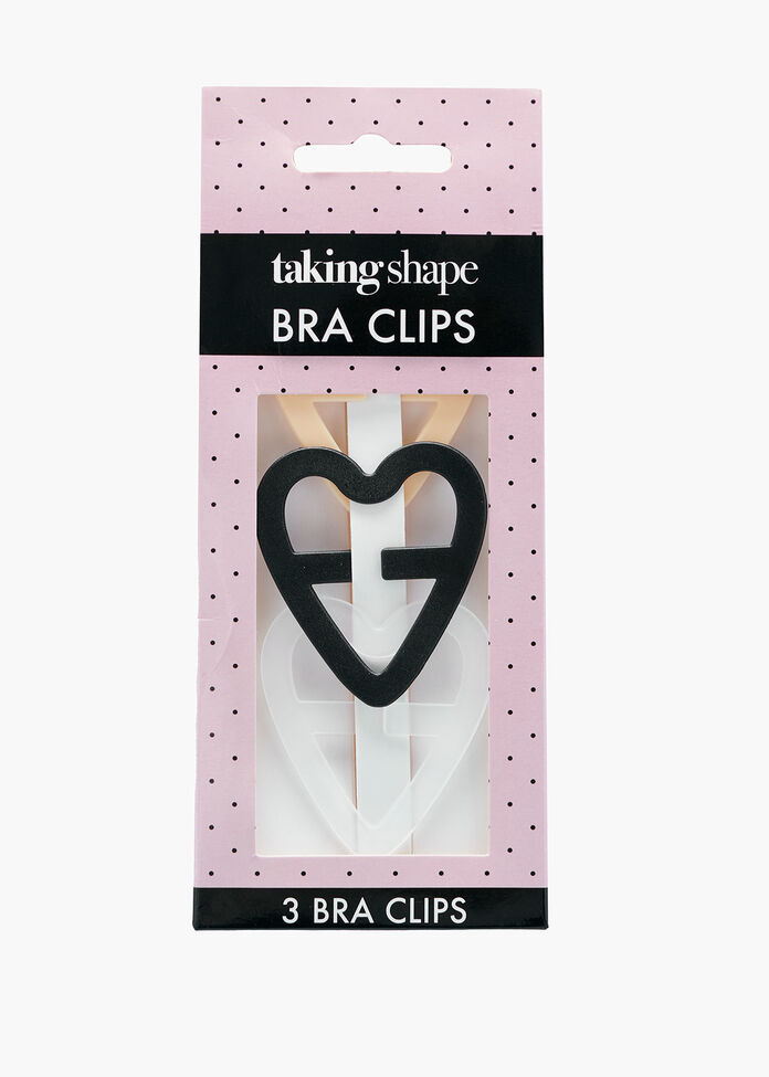 Bra Clips Hearts Set of 3, , hi-res