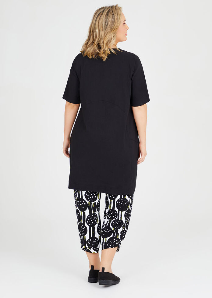 Tencel Trapeze Tunic, , hi-res