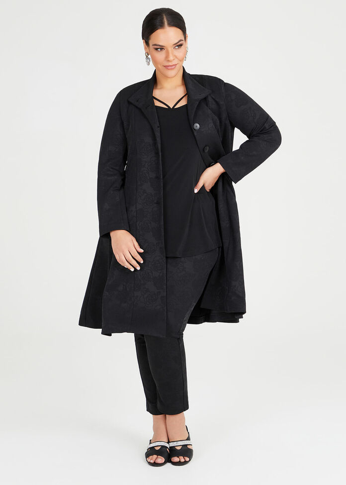 Bacarra Jacquard Opera Coat, , hi-res