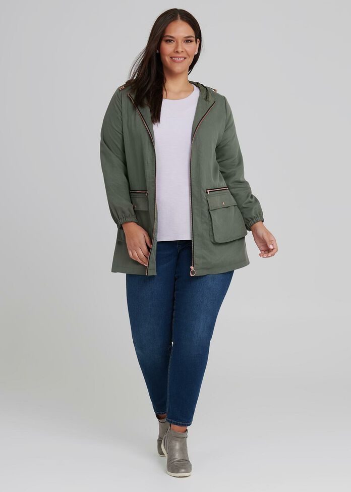 Urban Chic Hooded Jacket, , hi-res