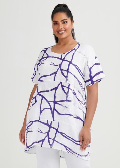 Plus Size Jemima Linen Tunic