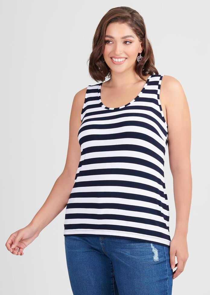 Bamboo Stripe Cami, , hi-res