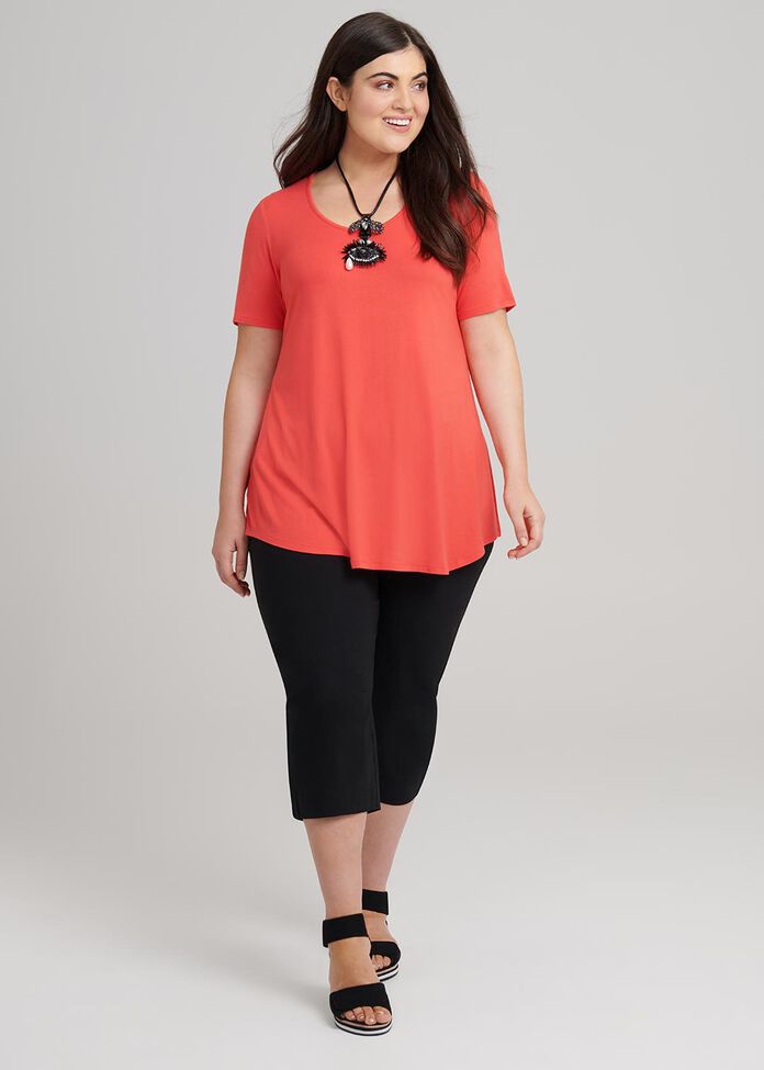 Bamboo Base Short Sleeve Top, , hi-res