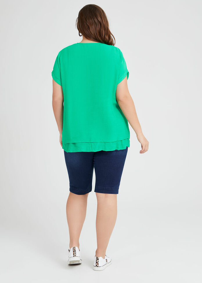 Natural Layered Escape Top, , hi-res