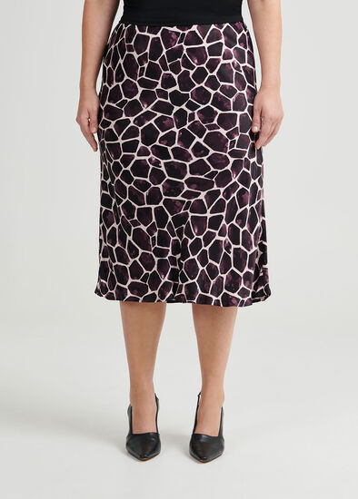 Plus Size Chloe Giraffe Print Skirt