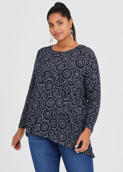 Plus Size Bamboo Cosy Swirl Top