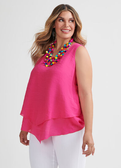 Plus Size Layered Sleeveless Top