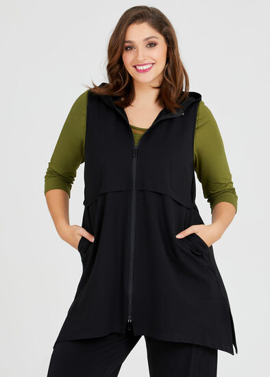 Plus Size Ponte Fusion Vest