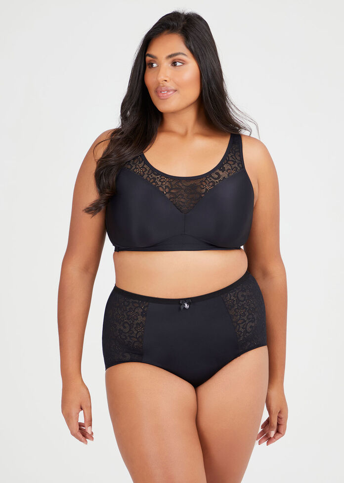 Wirefree Comfort Lace Bra, , hi-res