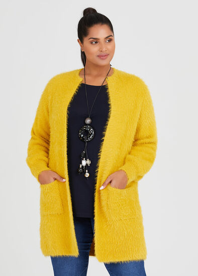 Plus Size Sophia Fluffy Cardigan