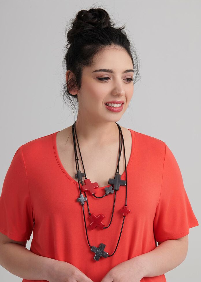 Criss Cross Necklace, , hi-res