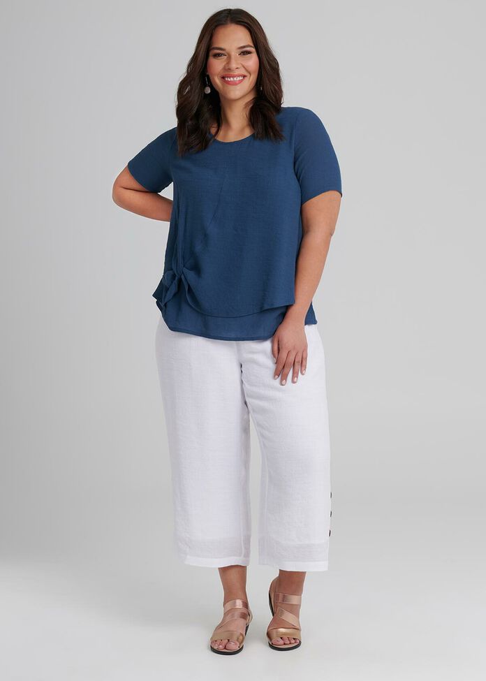 Sahara Button Crop Pant, , hi-res