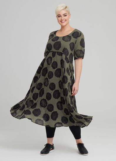 Plus Size Autumn Spot Dress