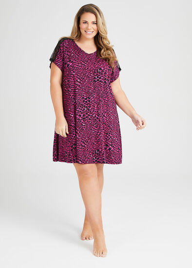 Plus Size Bamboo Lace Nightie