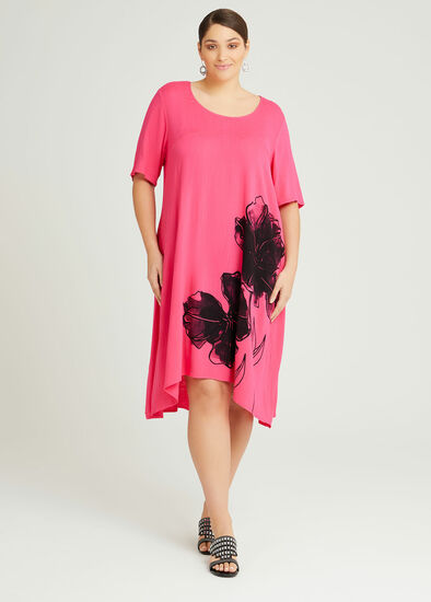 Plus Size Natural Wild Flower Mia Dress