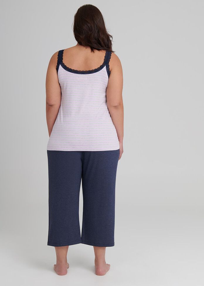 Lounge Bamboo Stripe Tank, , hi-res