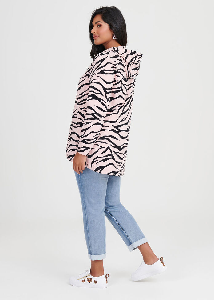 Organic Zebra Hooded Top, , hi-res