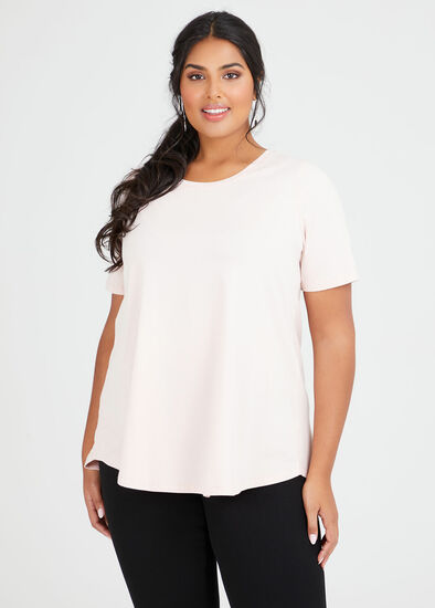 Plus Size Organic Crew Swing Basic Tee