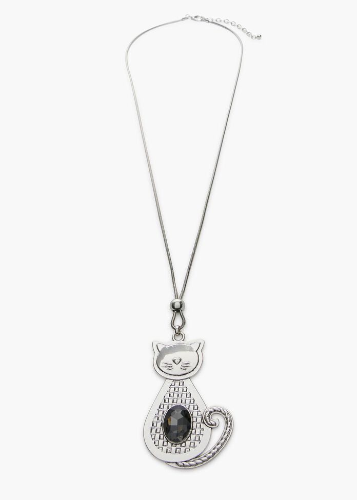 Feelin Feline Necklace, , hi-res