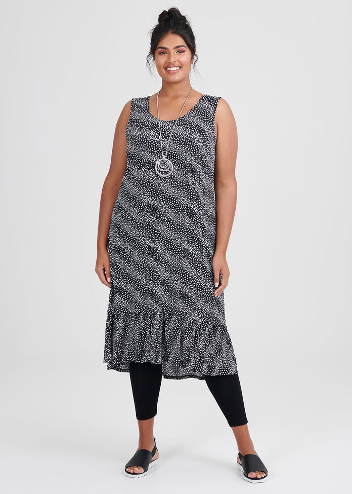 Onyx Spot Dress, , hi-res