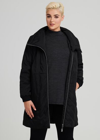 Plus Size Oversized Collar Coat