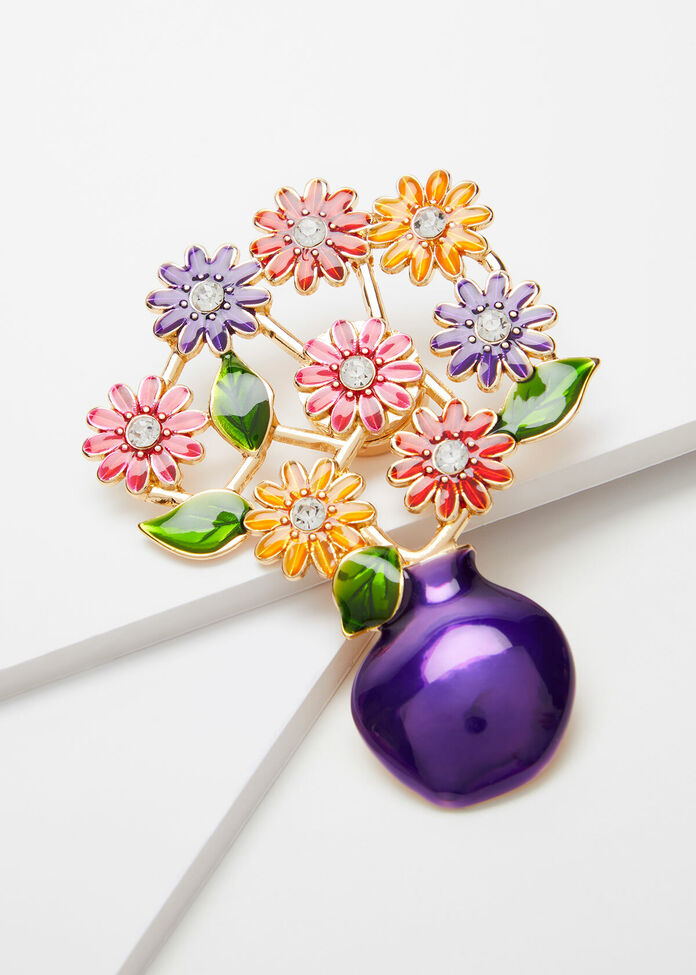 Bright Bunch Brooch, , hi-res