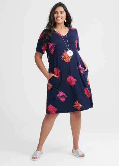 Plus Size Bamboo Mila Spot Dress