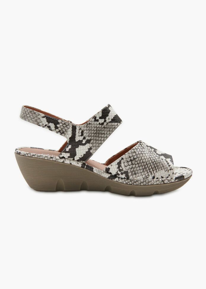 Madison Snake Print Wedge, , hi-res