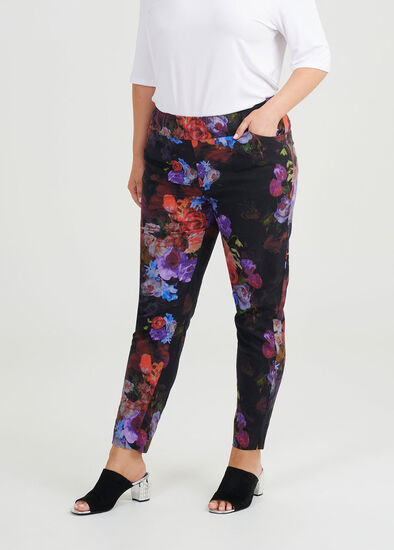 Plus Size Rose Garden Linen Pant