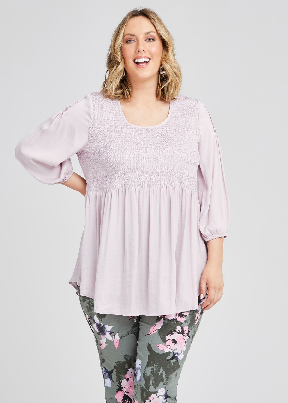 Mantra Luxe Shirred Tunic