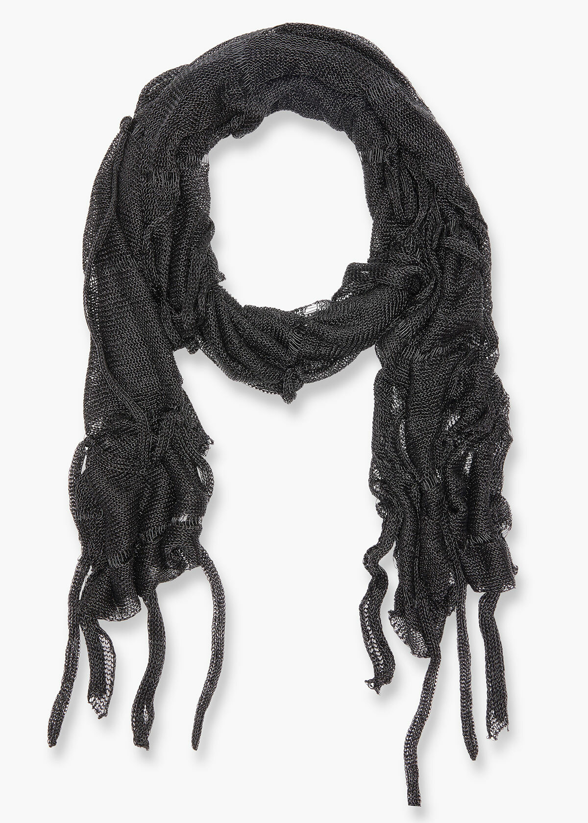 Shimmer Tassel Scarf