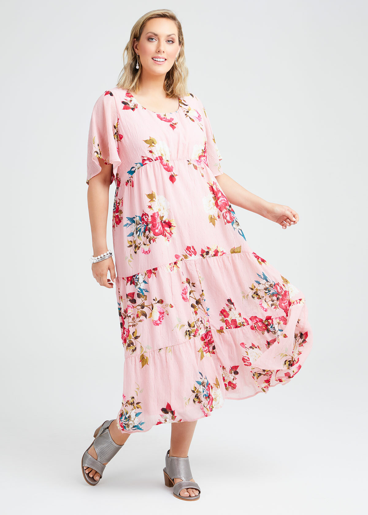 Wild Rose Tier Maxi Dress