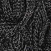 Shimmer Tassel Scarf, black, swatch
