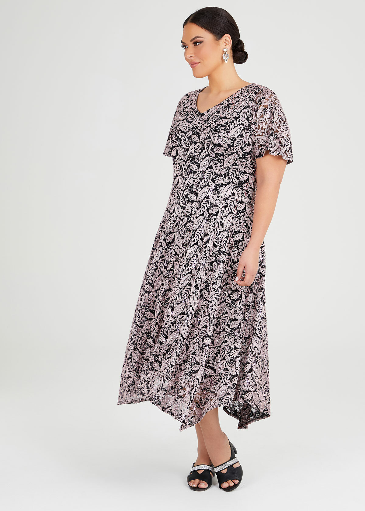 Sequin Lace Formal Dress