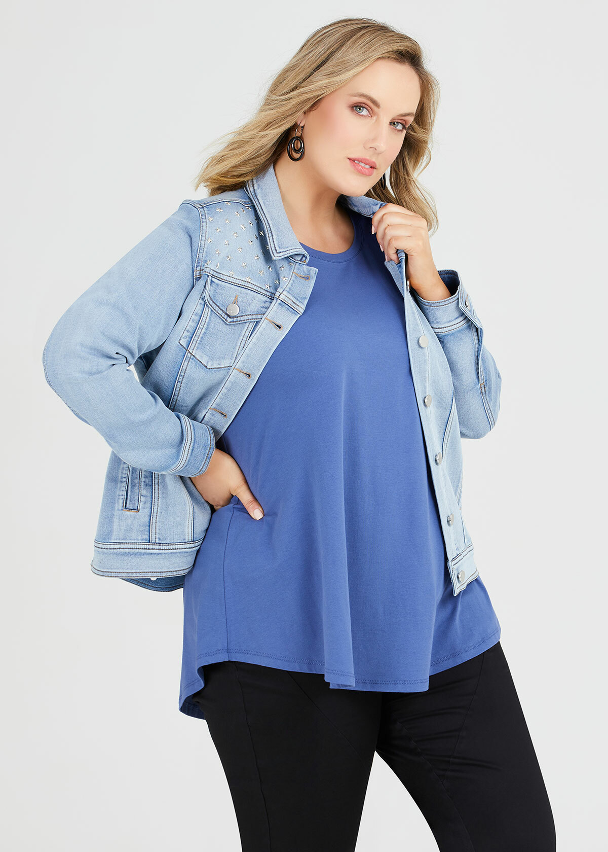 Studded Denim Jacket