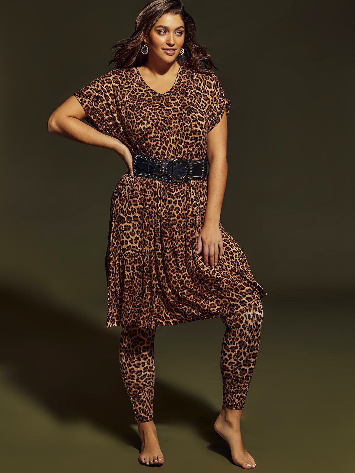 Leopard Casual Party Outfit