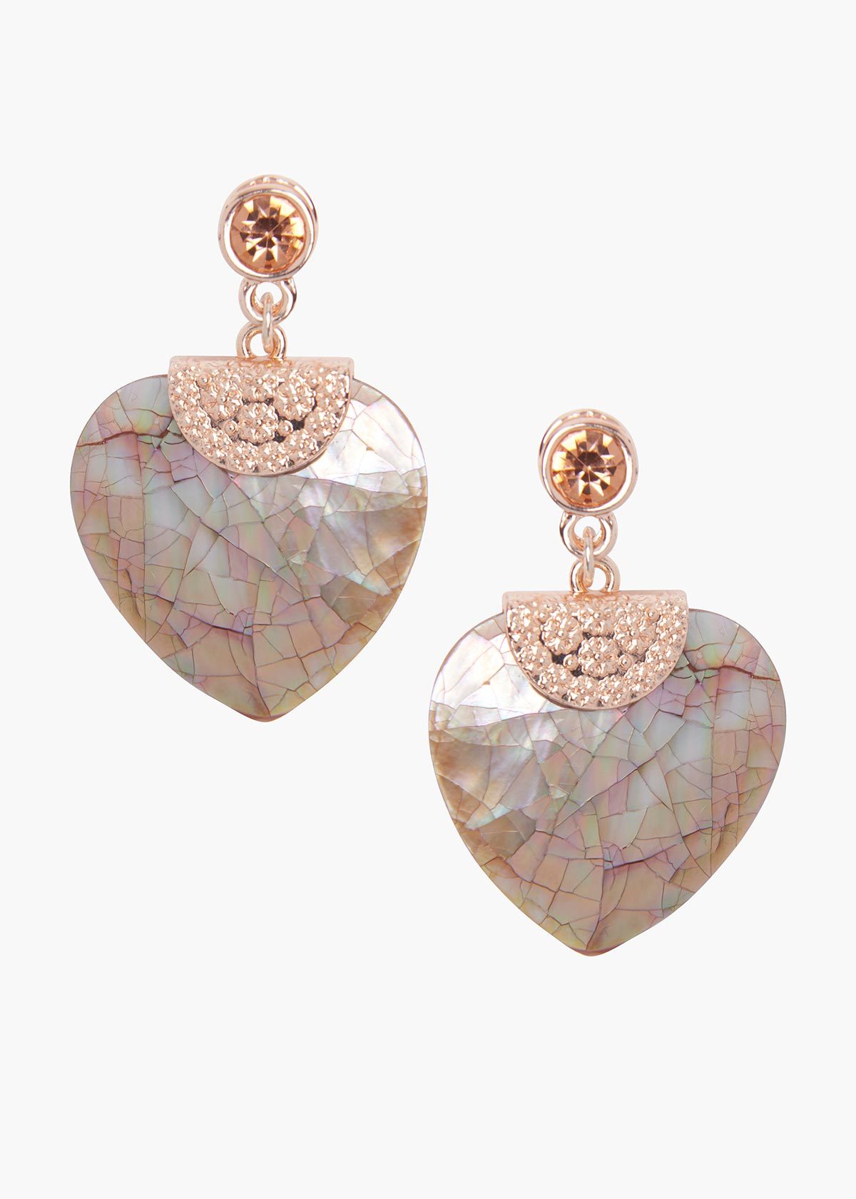 Russet Heart Earrings