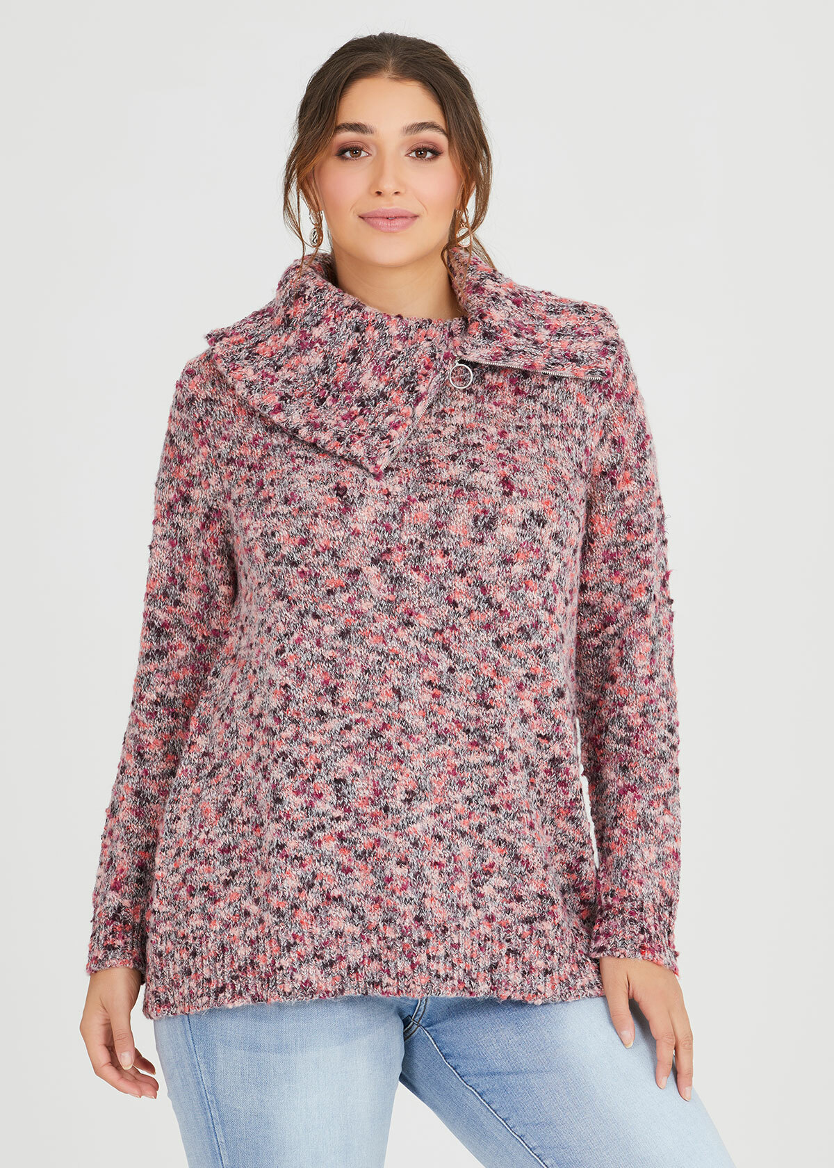 Cowl Pastel Hues Jumper