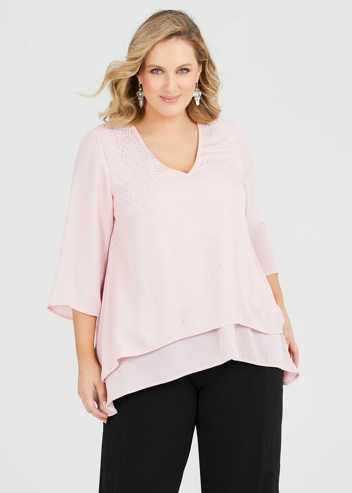 Monaco Sparkle Evening Top