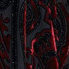 Velour Burnout Cape, black/red, swatch